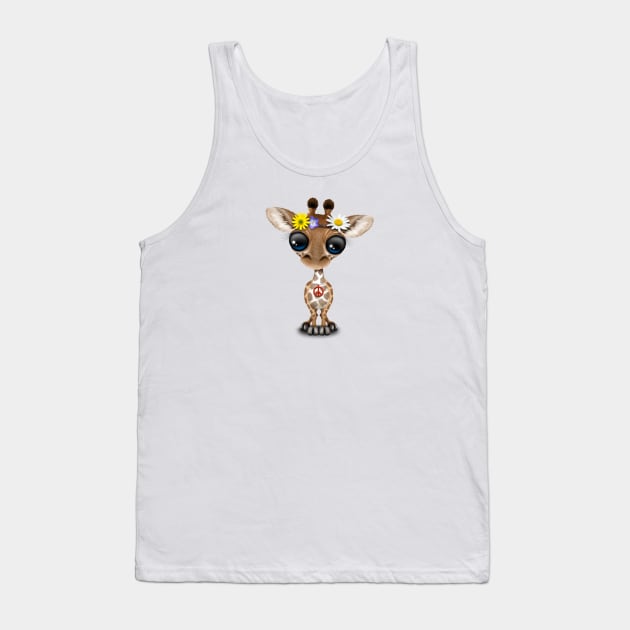 Cute Baby Giraffe Hippie Tank Top by jeffbartels